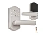 Thumbnail Electronic Lever Door Lock with Handle and Keypad, Satin Nickel — Smart Lock, VEVOR