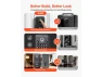 Thumbnail Fingerprint Door Lock, Matte Black — Smart Lock, VEVOR