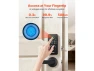 Thumbnail Fingerprint Door Lock Set, Matte Black — Smart Lock, VEVOR
