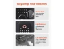Thumbnail Fingerprint Door Lock Set, Matte Black — Smart Lock, VEVOR