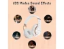 Thumbnail Over-ear Bluetooth headphones, White & Gold — Wireless Earbuds, Generic Logic, Inc.