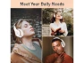 Thumbnail Over-ear Bluetooth headphones, White & Gold — Wireless Earbuds, Generic Logic, Inc.
