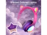 Thumbnail Kids Headphones, Hot Pink/Deep Purple — Wireless Earbuds, FosPower