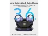Thumbnail Blue Open-Ear Earbuds with LCD Digital Screen — Wireless Earbuds, Generic Logic, Inc.