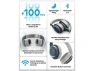 Thumbnail Bluetooth Headphones, Navy — Wireless Earbuds, Generic Logic, Inc.