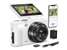 Thumbnail Compact Digital Camera, White, 4K, 64MP, with 32GB TF Card and 2 Batteries — Digital Cameras & Camcorders, Generic Logic, Inc.
