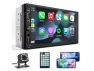 Thumbnail Red Double-DIN Car Stereo — Car Infotainment System, Leadfan