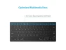 Thumbnail Black Bluetooth Keyboard for iPad, iPad Pro, iPad Air, iPad Mini, and iPhone — Bluetooth Keyboard, OMOTON
