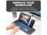 Thumbnail Full-Size Wireless Keyboard — Bluetooth Keyboard, X9