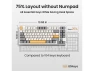 Thumbnail Retro Beige Wireless Mechanical Keyboard — Bluetooth Keyboard, Kisnt
