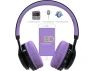 Thumbnail Bluetooth headphones for kids, foldable, Black & Purple — Wireless Earbuds, Riwbox
