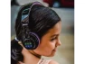 Thumbnail Bluetooth headphones for kids, foldable, Black & Purple — Wireless Earbuds, Riwbox