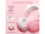 Thumbnail Pink Wireless Cat-Ear Gaming Headphones — Wireless Earbuds, EASARS