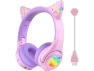 Thumbnail Purple Kids Headphones — Wireless Earbuds, Riwbox