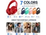 Thumbnail Red Over-Ear Bluetooth Headphones — Wireless Earbuds, WOOJONG