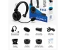 Thumbnail Wireless Bluetooth Headset, One-Ear Mono — Wireless Earbuds, Blue Tiger