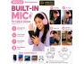 Thumbnail Pink Foldable Over-Ear Bluetooth Headphones — Wireless Earbuds, WOOJONG