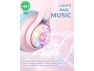 Thumbnail Kids Bluetooth Headphones, Meow Macaron Pink — Wireless Earbuds, iClever
