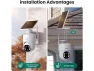 Thumbnail Wireless Outdoor Security Camera, 4 Cameras — Security Camera, SOLIOM