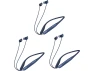 Thumbnail Bluetooth Neckband Earbuds, Blue, 3-Pack — Wireless Earbuds, Trisvision