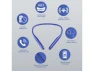 Thumbnail Bluetooth Neckband Earbuds, Blue, 3-Pack — Wireless Earbuds, Trisvision