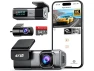 Thumbnail 4K Front and 1080P Rear Dash Camera with 64GB Card — Dash Cam, Navycrest