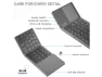Thumbnail Foldable Wireless Keyboard with Touchpad, Space Gray — Bluetooth Keyboard, SUNIVISION