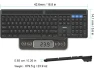 Thumbnail Full-Size Solar Bluetooth Keyboard — Bluetooth Keyboard, Arteck