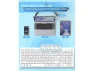 Thumbnail White Wireless Keyboard — Bluetooth Keyboard, FENIFOX