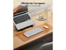 Thumbnail Wireless Keyboard, White Silver — Bluetooth Keyboard, ProtoArc