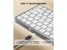 Thumbnail Wireless Keyboard, White Silver — Bluetooth Keyboard, ProtoArc