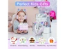 Thumbnail Purple Bluetooth Headphones with Microphone — Wireless Earbuds, Suppower