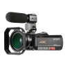 4K at 60 fps, 3.1-inch IPS display, external microphone support, and app control