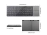 Thumbnail Foldable Bluetooth Wireless Keyboard with Touchpad — Bluetooth Keyboard, Gemdeck