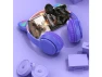Thumbnail Foldable RGB Cat Ear Wireless Headphones with Built-in Microphone — Wireless Earbuds, Gemdeck
