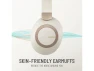 Thumbnail Over-Ear Headphones, Beige White — Wireless Earbuds, LORELEI