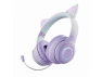Thumbnail Purple Foldable Headset — Wireless Earbuds, Gemdeck