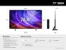 Thumbnail 77-inch OLED Smart TV, Graphite Black, with 6-Year Amber Protection Plan — Smart TV, Samsung