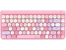 Thumbnail Pink-Colorful Retro Typewriter Computer Keyboard — Bluetooth Keyboard, UBOTIE
