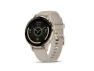 Thumbnail Smart Watch with Soft Gold Stainless Steel Bezel, French Gray Case and Silicone Band — Smart Watch, Garmin