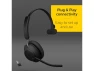 Thumbnail Evolve2 65 Bluetooth Wireless Headset, Single-Ear, with USB-C Adapter — Wireless Earbuds, Jabra
