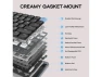 Thumbnail Low-Profile Aluminum Mechanical Keyboard, White and Purple — Bluetooth Keyboard, EPOMAKER