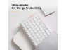Thumbnail White Mechanical Keyboard — Bluetooth Keyboard, Lofree