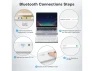 Thumbnail Wireless Keyboard, Silverwhite — Bluetooth Keyboard, OMOTON