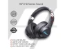 Thumbnail Black Over-Ear Foldable Headphones with LED Light — Wireless Earbuds, TUKO