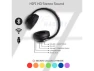 Thumbnail Black Over-Ear Foldable Headphones with LED Light — Wireless Earbuds, TUKO
