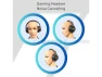 Thumbnail Black Over-Ear Foldable Headphones with LED Light — Wireless Earbuds, TUKO