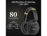 Thumbnail Over-Ear Bluetooth Noise-Cancelling Headphones with Microphone, 80H Playtime — Wireless Earbuds, TUKO