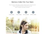 Thumbnail White Wireless Bluetooth Headphones with Magnetic Neckband — Wireless Earbuds, QCY