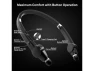 Thumbnail Bluetooth Neckband Headphones, True Black — Wireless Earbuds, Generic Logic, Inc.